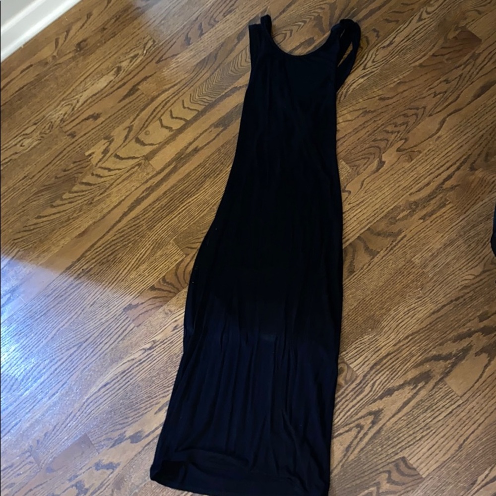 ASOS Black Midi Tank Top Dress
